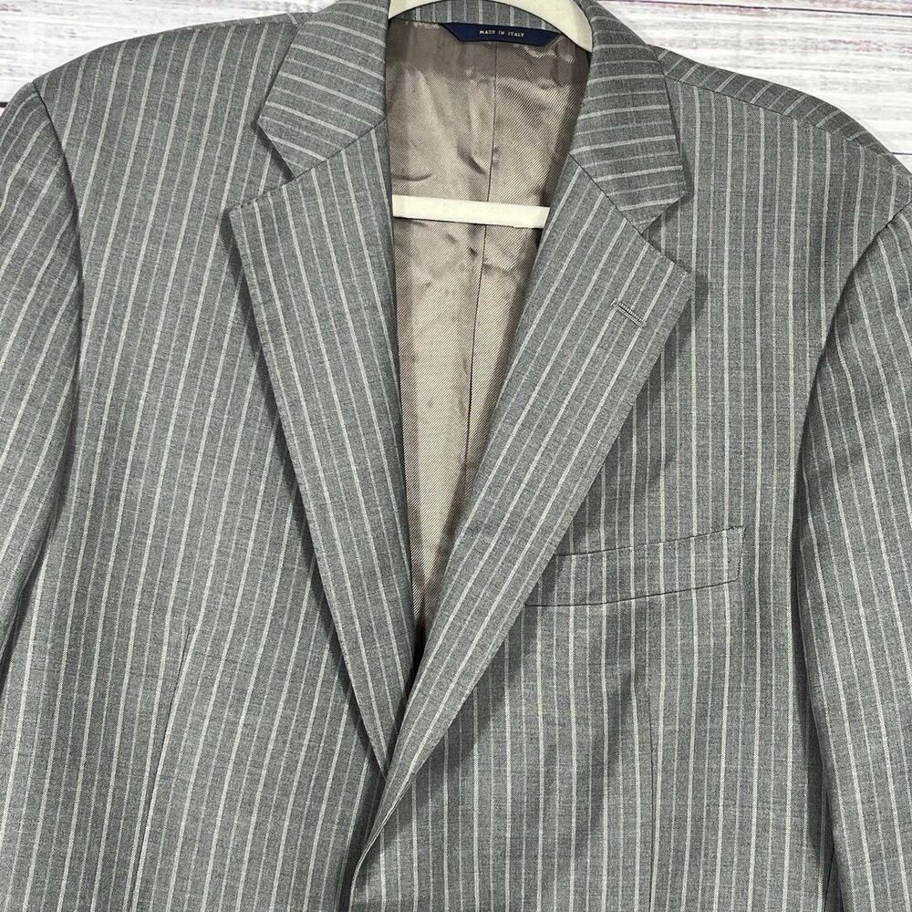 Brooks Brothers 1818 Regent Blazer 42L Vitale Barberis Canonico Italy Wool Gray